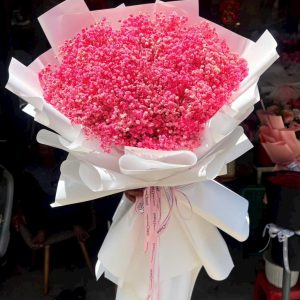 Bó hoa baby hồng
