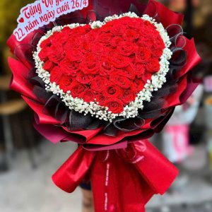Bó Hồng Chúc Mừng 50 bông