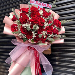 Bó Hồng Mừng Sinh Nhật