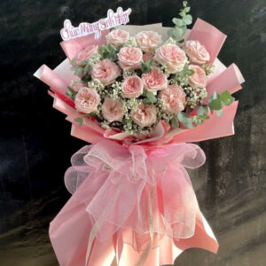 Bó Hoa Chúc Mừng Tông Hồng sang trọng