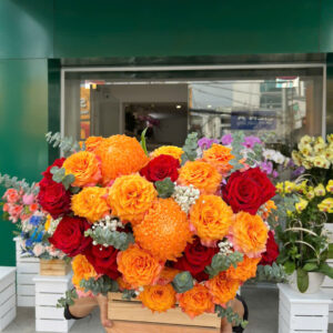 Hộp hoa chúc mừng 003