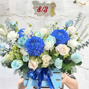 Lẵng hoa chúc mừng 007