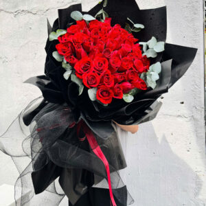 Bó hoa chúc mừng hồng đỏ 005