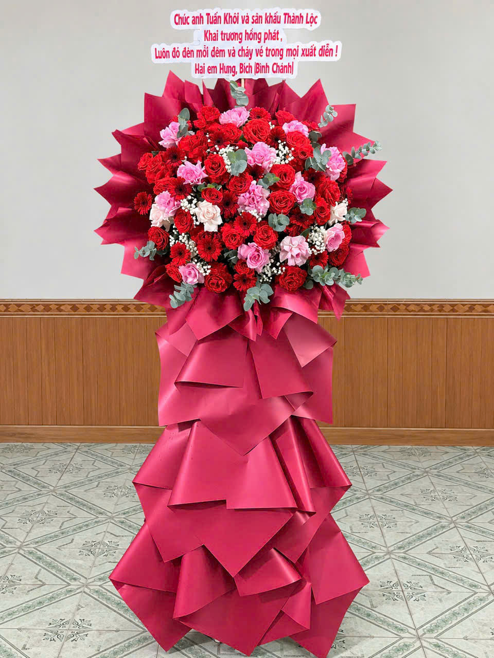Kệ Hoa Chúc Mừng 003