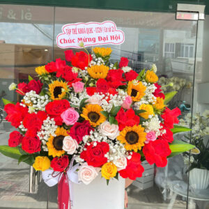 Hộp Hoa Chúc Mừng 009