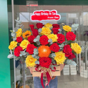 Hộp Hoa Chúc Mừng 011